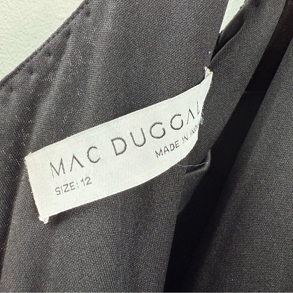 MAC DUGGAL Black Embellished Scoop Neck Tiered Gown Size 12 New - Picture 9 of 12